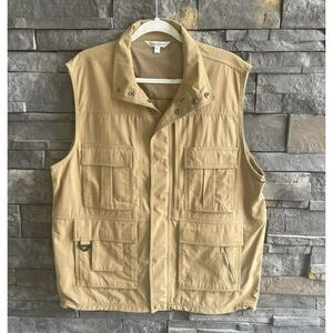 Travelsmith Mens Fishing Vest Cargo Hunting Shooting Utility Large